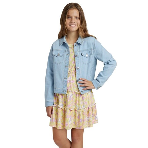 BCBG Youth Dress & Denim Jacket Set - Picture 3 of 7